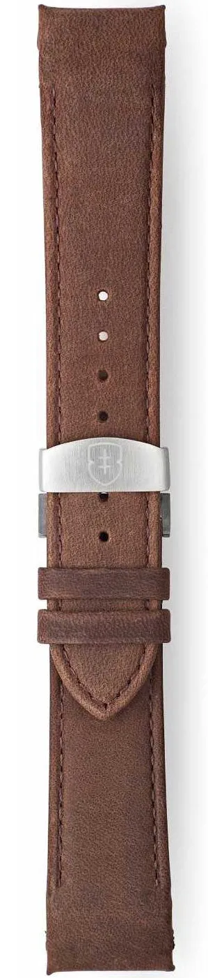 Elliot Brown Leather 22mm Brown Pull Up 20mm Deployment sold by C.W. Sellors