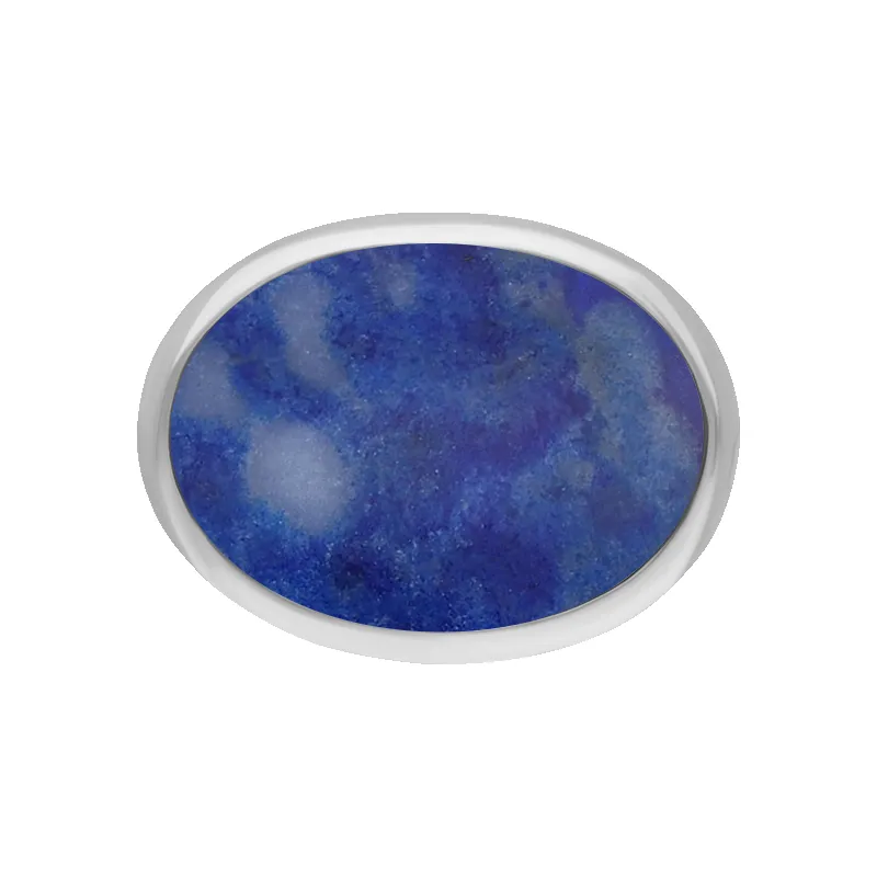 Sterling Silver Lapis Lazuli Wide Oval Flow Ring D sold by C.W. Sellors product image thumbnail 4