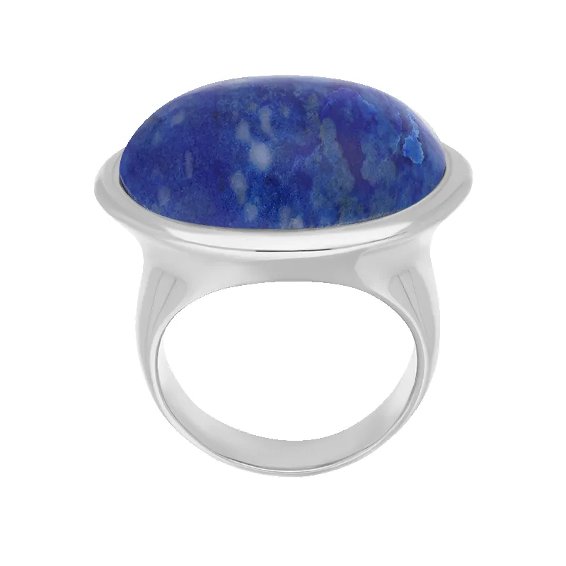 Sterling Silver Lapis Lazuli Wide Oval Flow Ring D sold by C.W. Sellors product image thumbnail 2