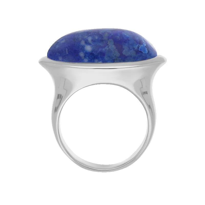 Sterling Silver Lapis Lazuli Wide Oval Flow Ring D sold by C.W. Sellors product image thumbnail 3