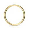 9ct Yellow Gold Whitby Jet King's Coronation Hallmark 3mm Ring D sold by C.W. Sellors
