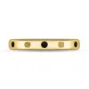 9ct Yellow Gold Whitby Jet King's Coronation Hallmark 3mm Ring D sold by C.W. Sellors