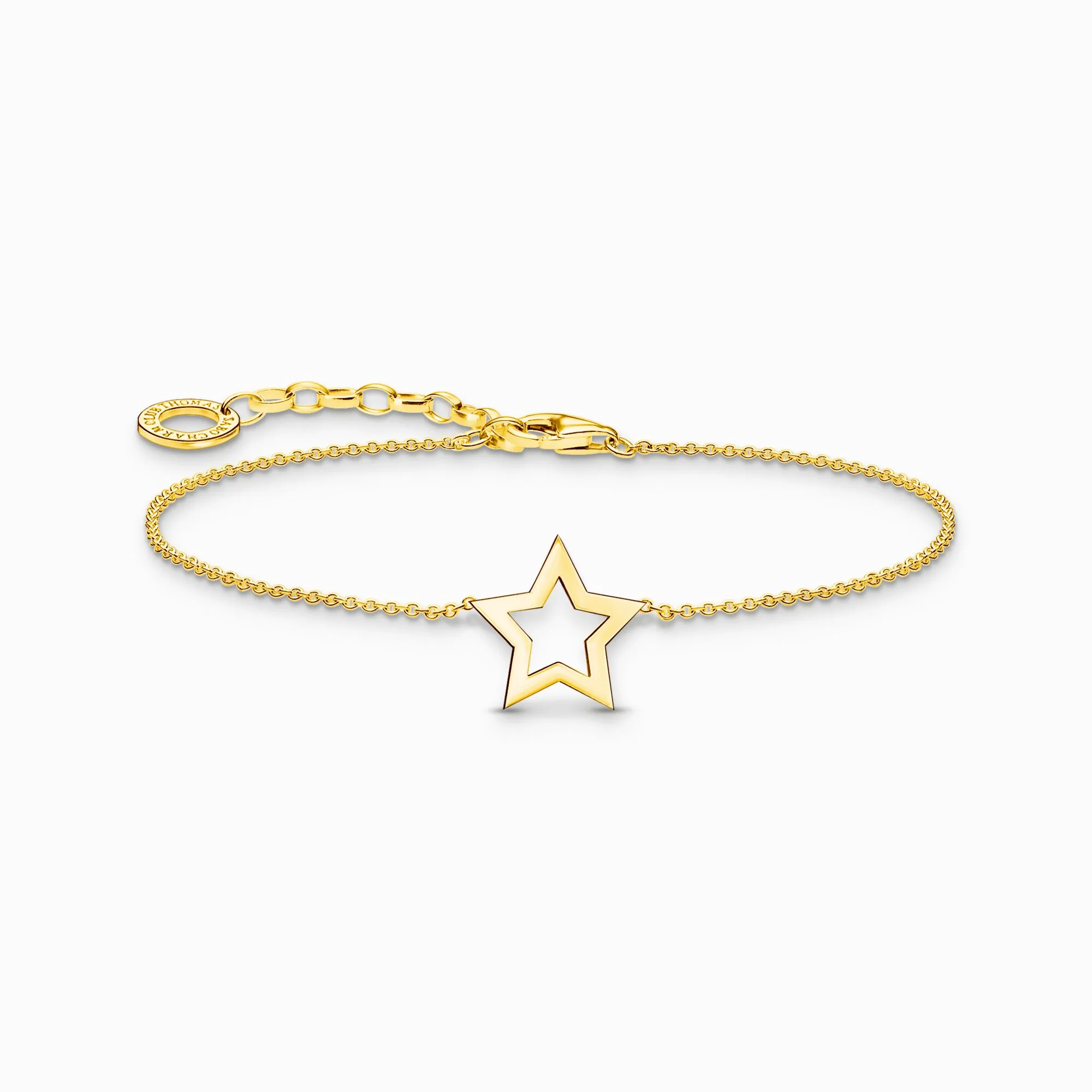 Thomas Sabo Gold Plated Sterling Silver Star Bracelet sold by C.W. Sellors