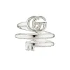 Gucci GG Marmont Sterling Silver Key Double Band Ring sold by C.W. Sellors