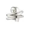 Gucci GG Marmont Sterling Silver Key Double Band Ring sold by C.W. Sellors