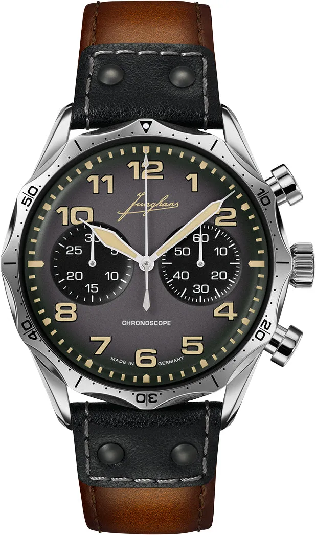 Junghans Pilot Chronoscope Watch sold by C.W. Sellors