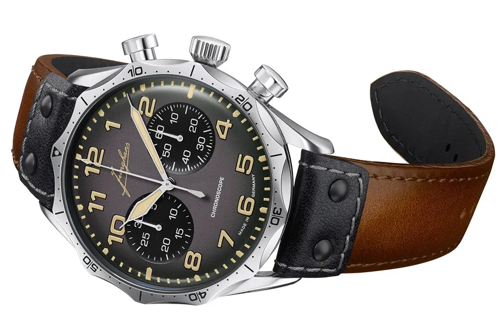 Junghans Pilot Chronoscope Watch sold by C.W. Sellors product image thumbnail 2