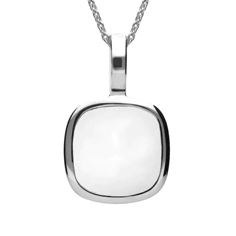 Sterling Silver Bauxite Large Cushion Necklace sold by C.W. Sellors