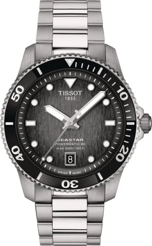Tissot Seastar 1000 Powermatic 80 40mm Watch made by Tissot
