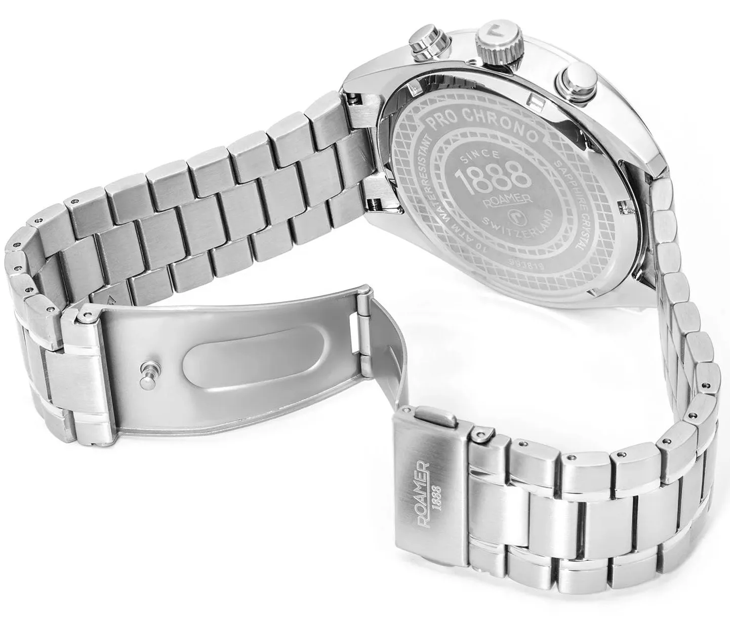 Roamer Pro Chrono Black Watch sold by C.W. Sellors product image thumbnail 4