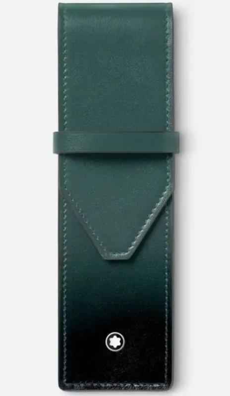 Montblanc Meisterstuck 2-Pen Pouch Sfumato British Green sold by C.W. Sellors