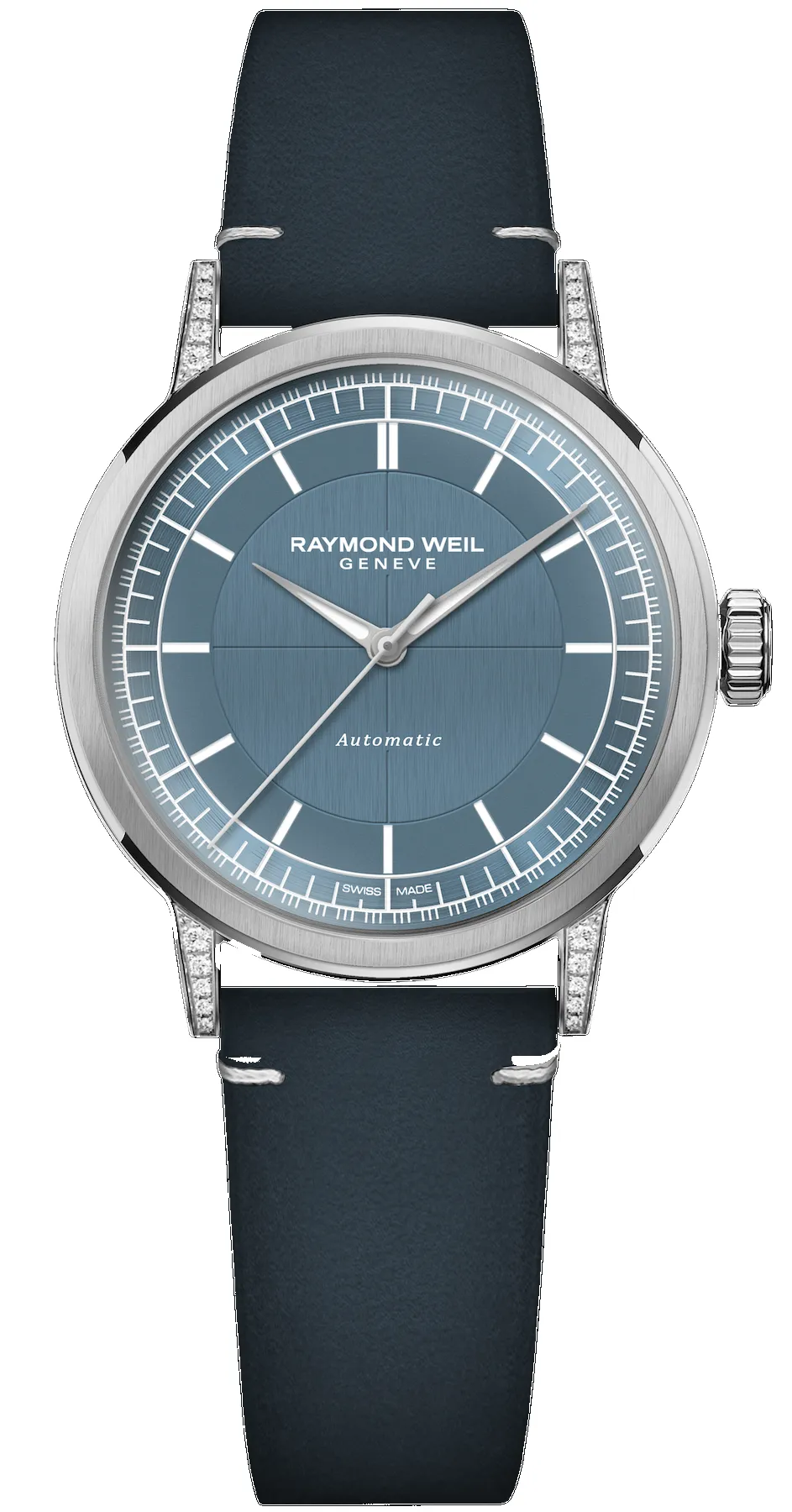 Raymond Weil Millesime Central Seconds Denim Blue Watch sold by C.W. Sellors