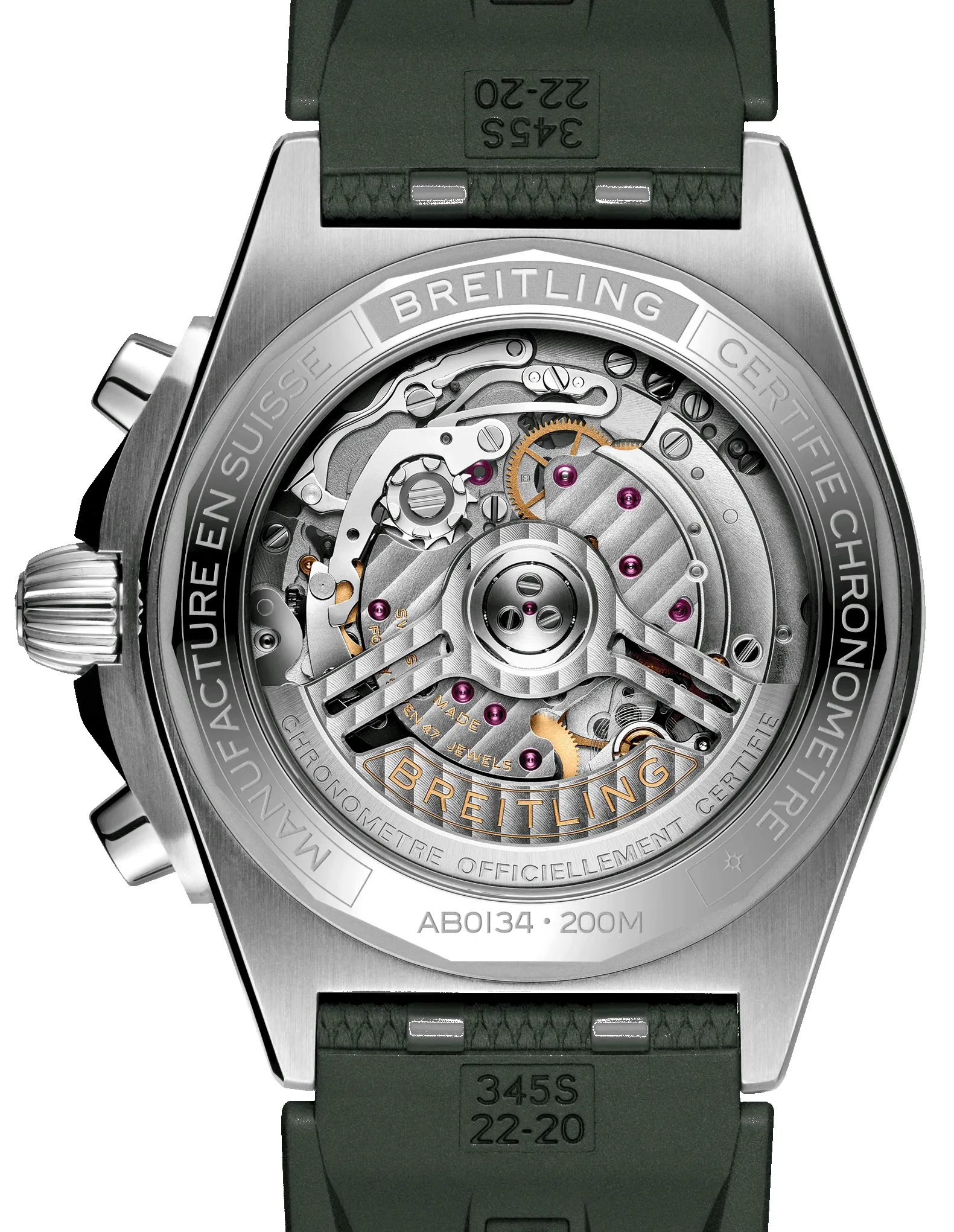 Breitling Chronomat B01 42 Green Watch sold by C.W. Sellors product image thumbnail 3