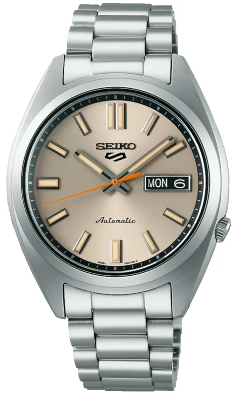 Seiko 5 Sports SNXS Beige Chinos Classic Sports Watch sold by C.W. Sellors