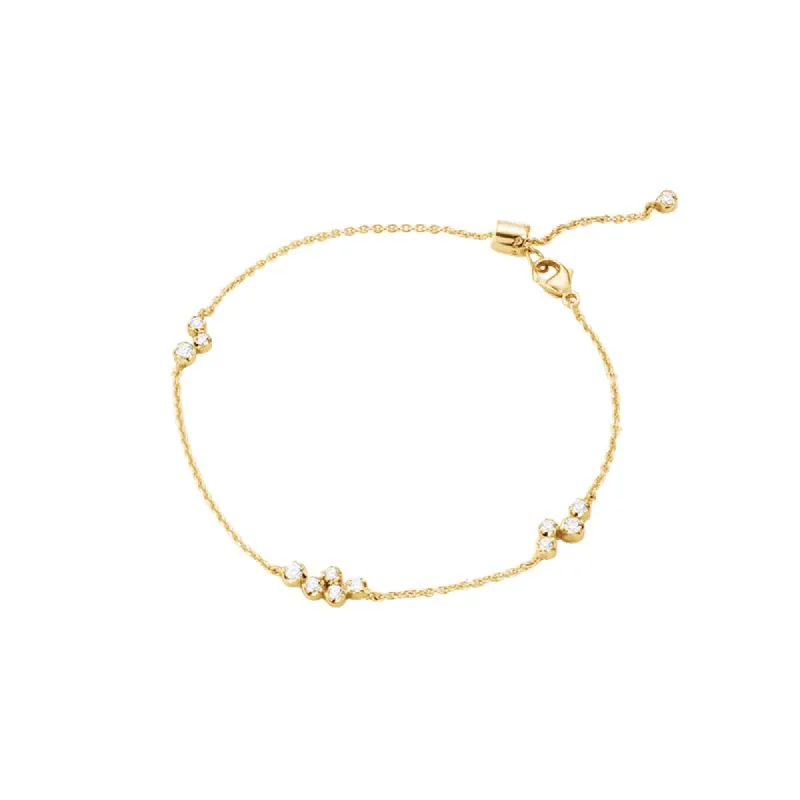 Georg Jensen Signature Diamonds 18ct Yellow Gold 0.28ct Bracelet made by Georg Jensen