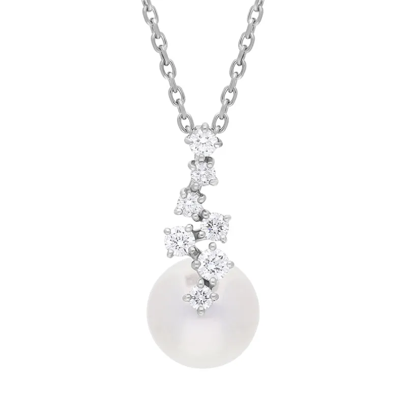 Mikimoto Starry Night 18ct White Gold Akoya Pearl Diamond sold by C.W. Sellors