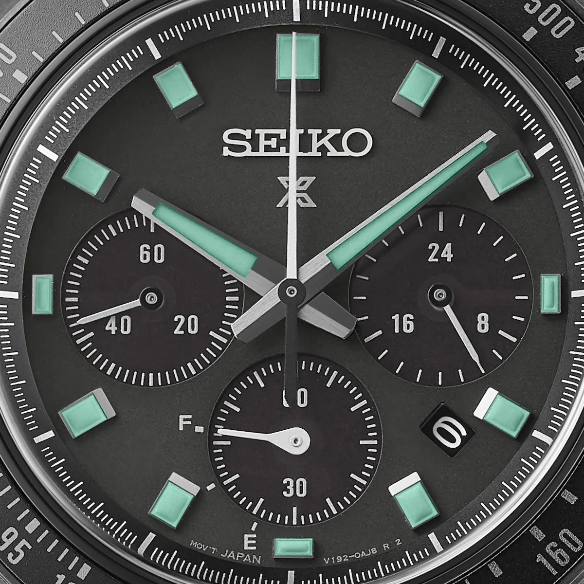 Seiko Prospex Black Series Night Vision Solar Speedtimer Chronograph Watch sold by C.W. Sellors product image thumbnail 3