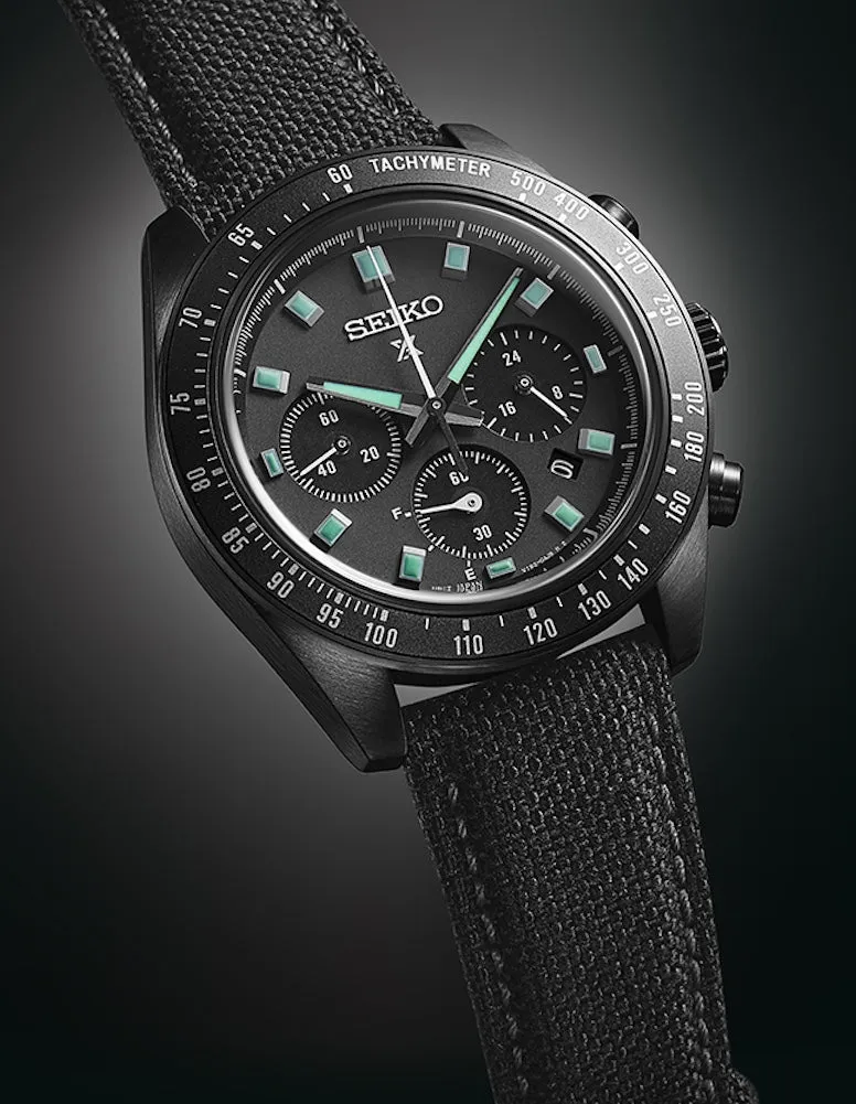 Seiko Prospex Black Series Night Vision Solar Speedtimer Chronograph Watch sold by C.W. Sellors product image thumbnail 2