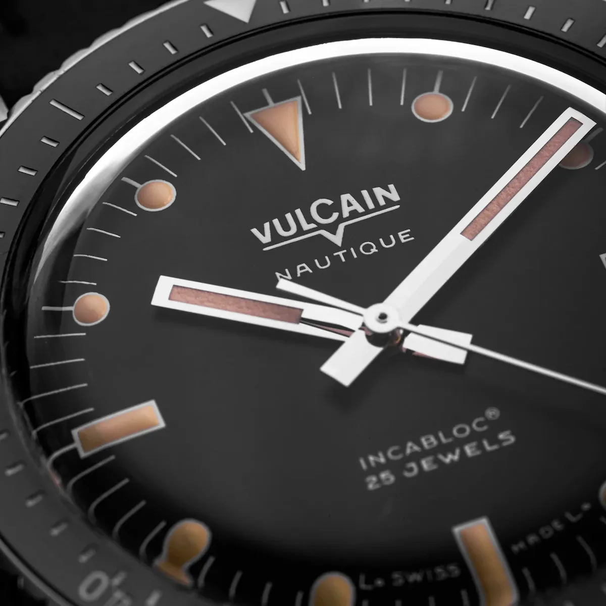 Vulcain Skindiver Nautique Black Khaki Brown Lum Watch sold by C.W. Sellors product image thumbnail 2