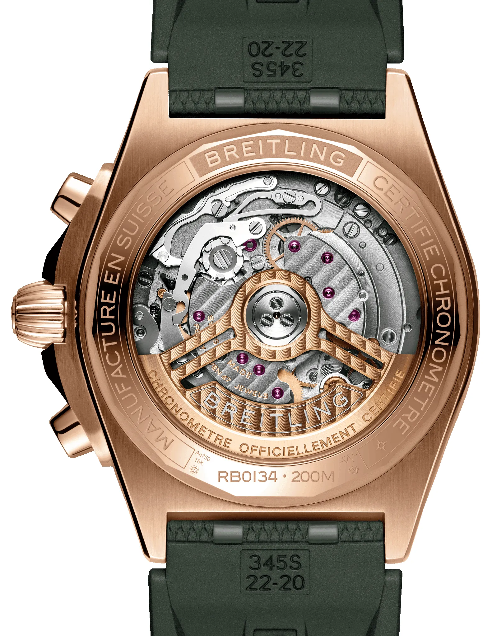 Breitling Chronomat B01 42 Green Watch sold by C.W. Sellors product image thumbnail 3