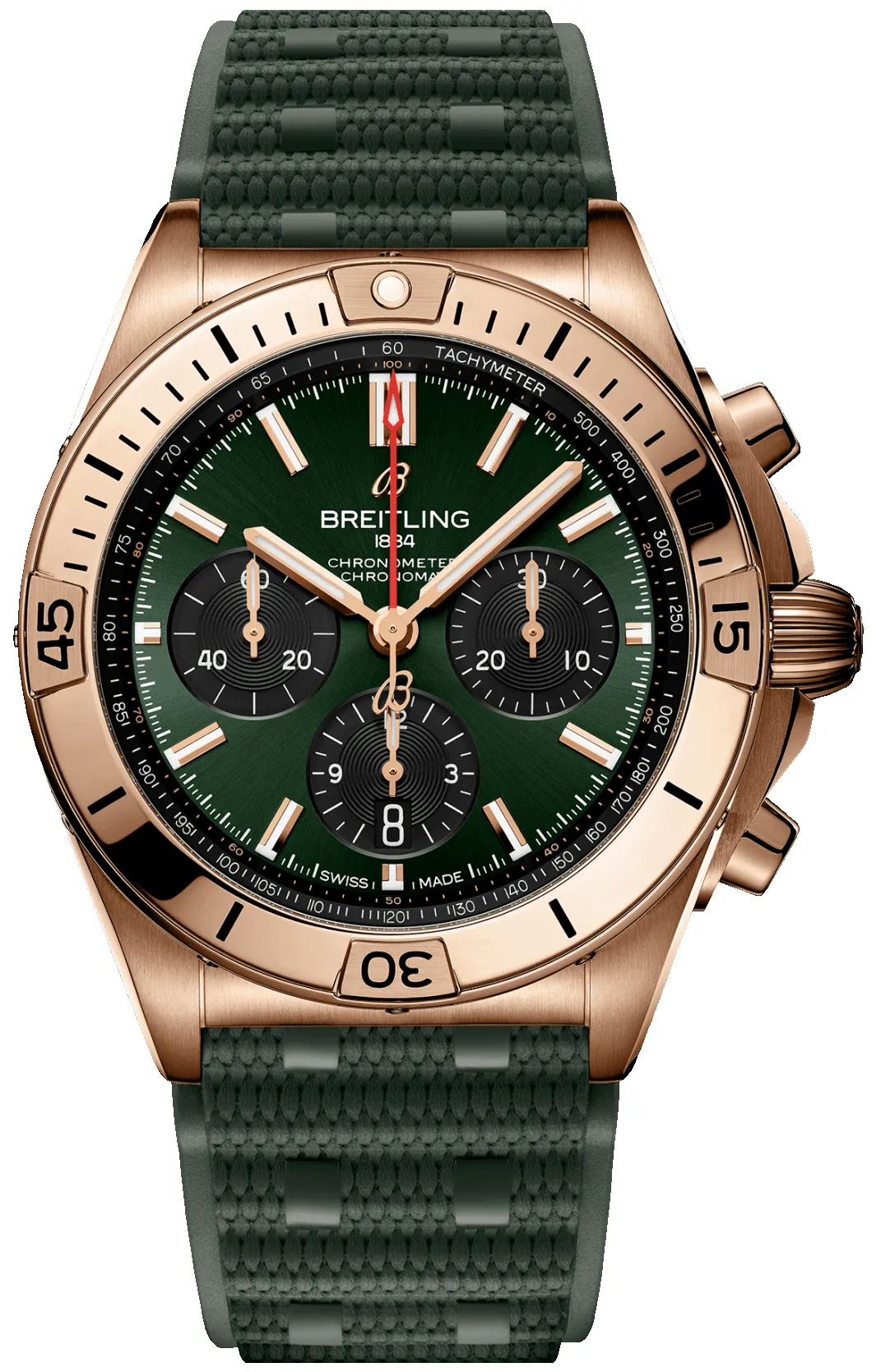 Breitling Chronomat B01 42 Green Watch sold by C.W. Sellors
