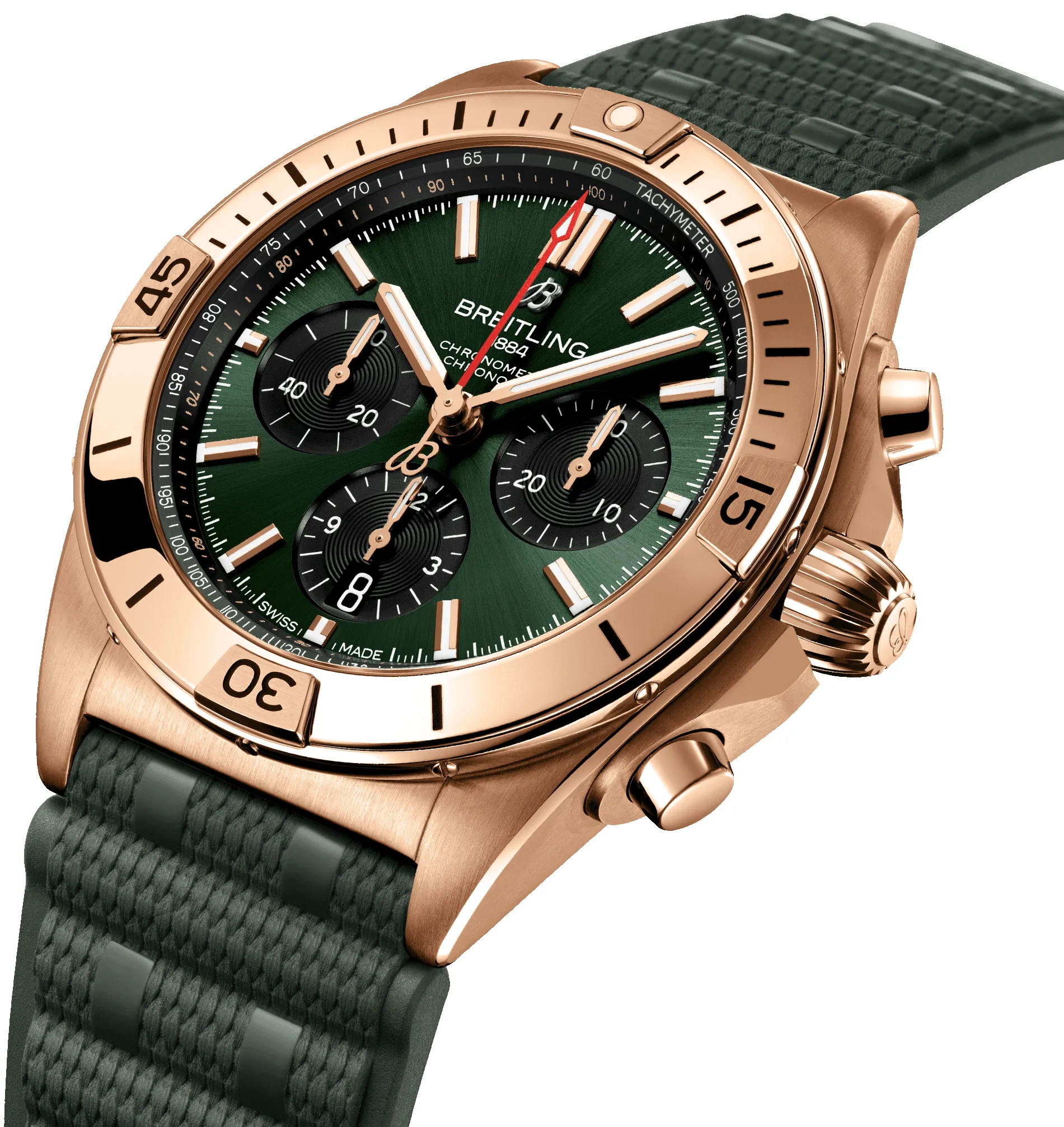 Breitling Chronomat B01 42 Green Watch sold by C.W. Sellors product image thumbnail 2