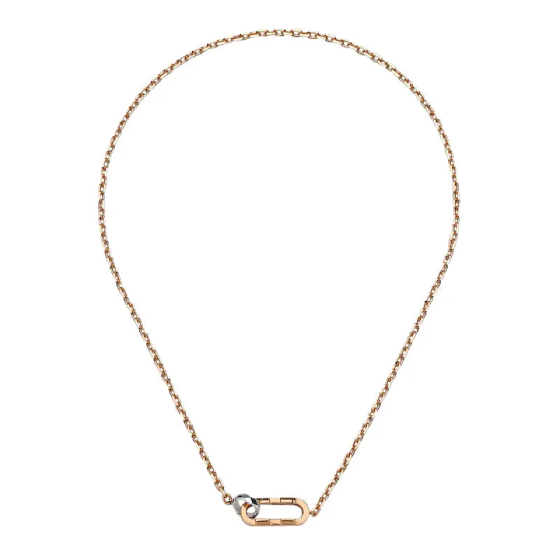Gucci Link To Love 18ct Rose Gold Chain Necklace sold by C.W. Sellors
