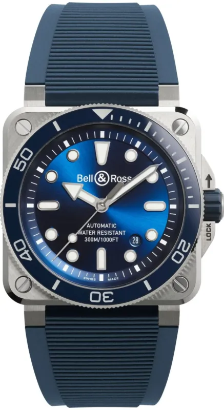 Bell & Ross BR 03 Diver Blue Steel Watch sold by C.W. Sellors