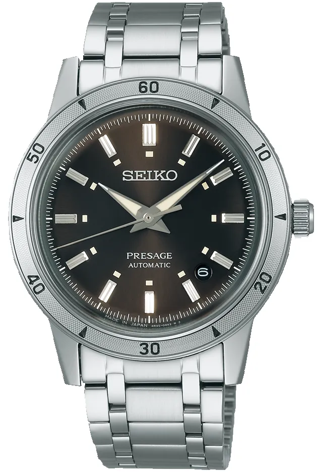 Seiko Presage Presage Style 60s Elegant Yet Rugged Brown sold by C.W. Sellors