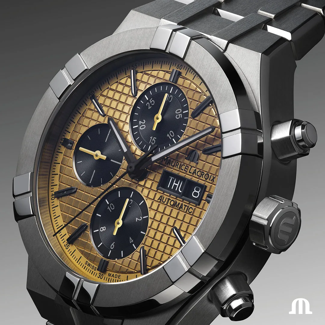 Maurice Lacroix Aikon Titanium Chronograph Watch sold by C.W. Sellors product image thumbnail 3