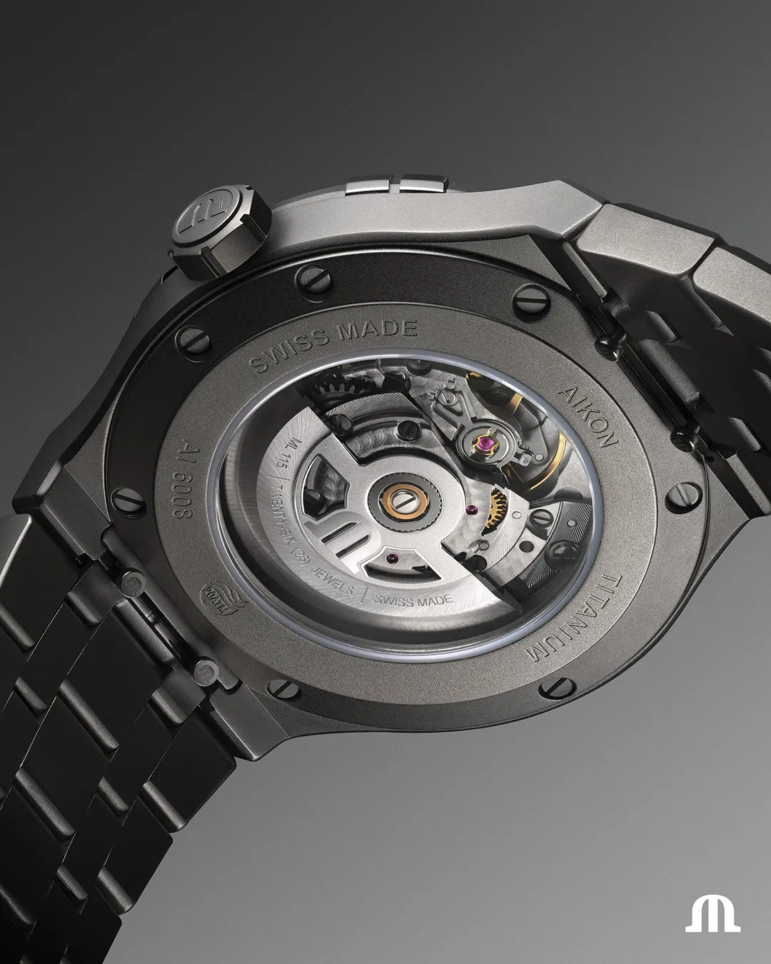 Maurice Lacroix Aikon Titanium Chronograph Watch sold by C.W. Sellors product image thumbnail 4