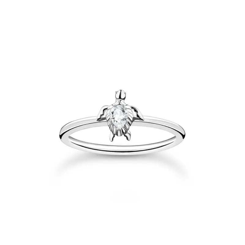 Thomas Sabo Charm Club Sterling Silver Turtle Ring D made by C.W. Sellors