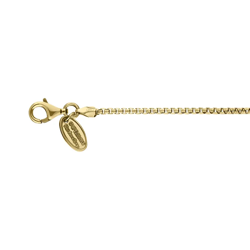 Yellow Gold Plated Sterling Silver 18 Inch Rounded Box Chain sold by C.W. Sellors product image thumbnail 2