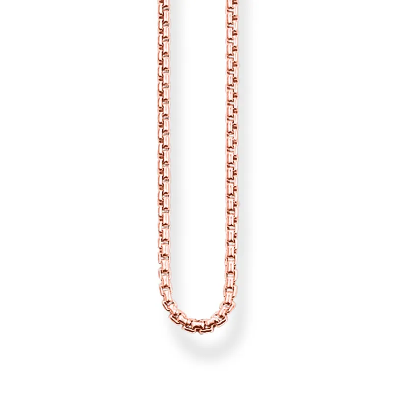 Thomas Sabo Glam & Soul Rose Gold Plated Sterling Silver Venezia Chain sold by C.W. Sellors