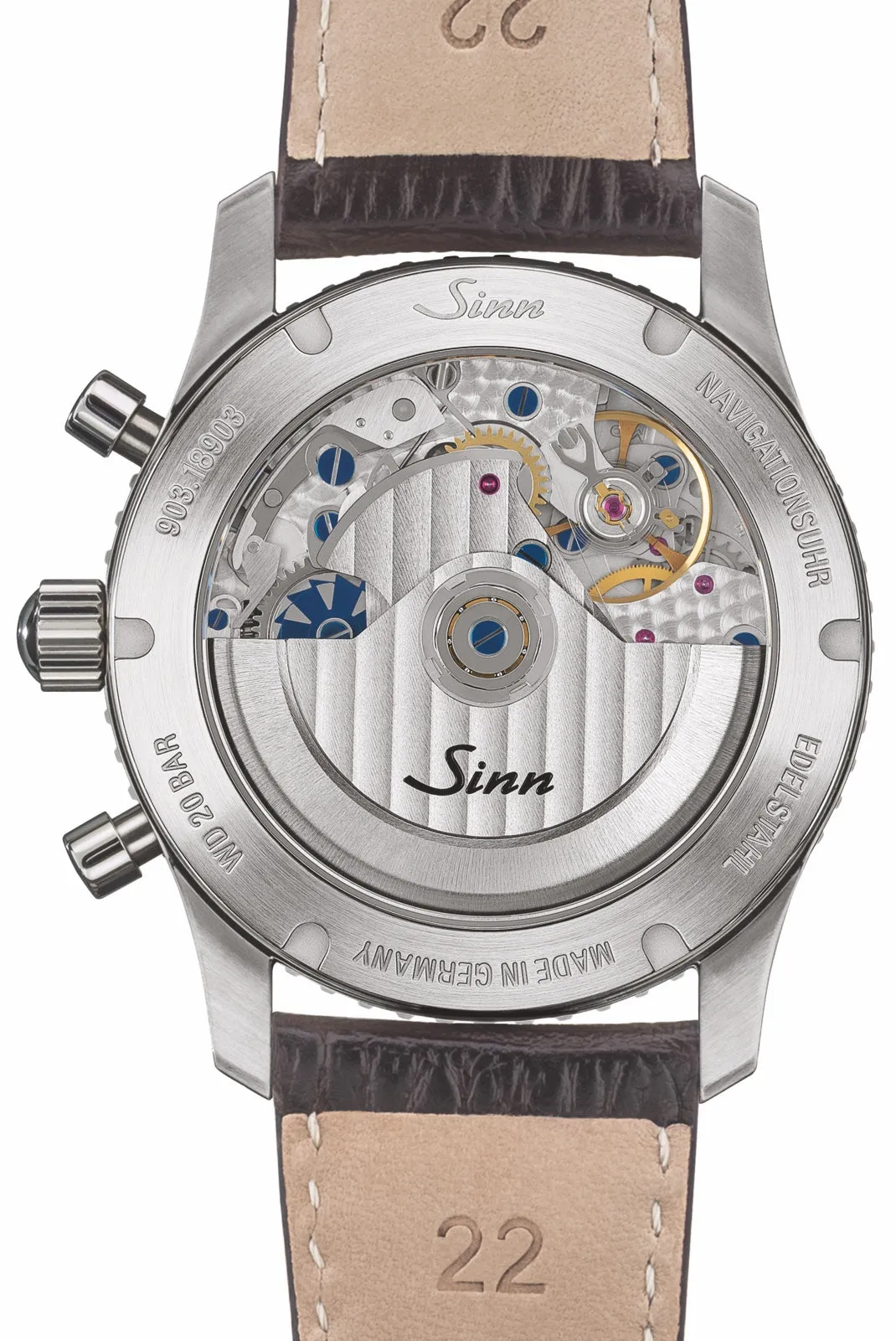 Sinn 903 St II Navigation Vintage Leather Watch sold by C.W. Sellors product image thumbnail 2