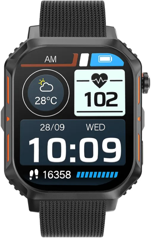 Storm S-MAX Black Mesh Watch made by Storm