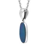 Sterling Silver Opal Doublet Abstract Necklace D sold by C.W. Sellors