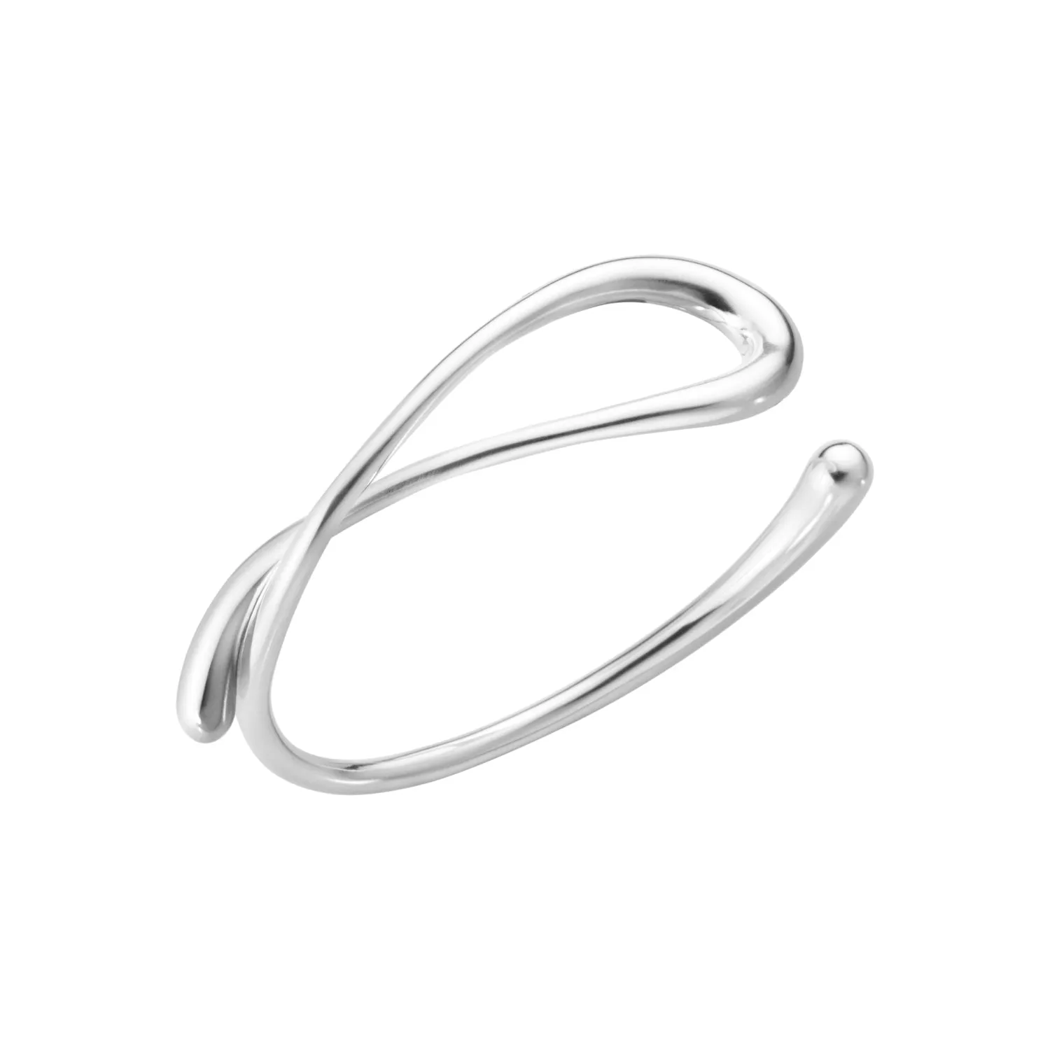 Georg Jensen Mercy Sterling Silver Twist Bangle sold by C.W. Sellors