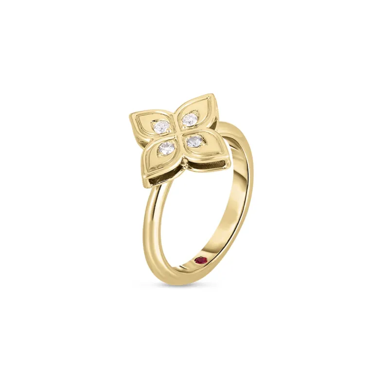 Roberto Coin Princess 18ct Yellow Gold Diamond Ring D sold by C.W. Sellors