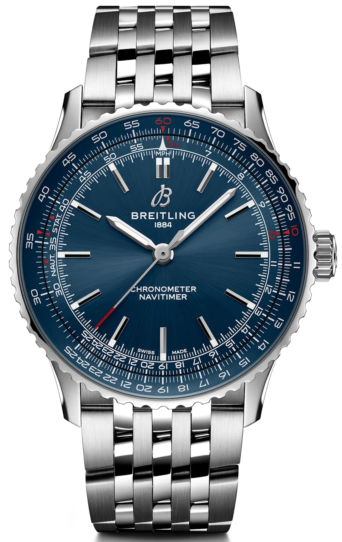 Breitling Navitimer Automatic 41 Blue Bracelet Watch sold by C.W. Sellors