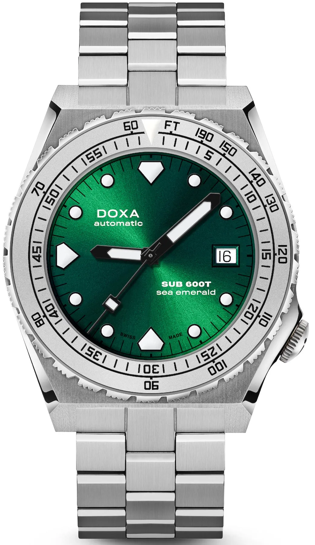 Doxa SUB 600T Sea Emerald Bracelet Watch sold by C.W. Sellors