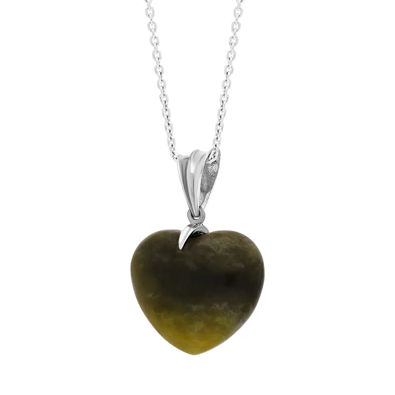 Sterling Silver Connemara Fluted Bail Medium Carved Heart Necklace D sold by C.W. Sellors product image thumbnail 2