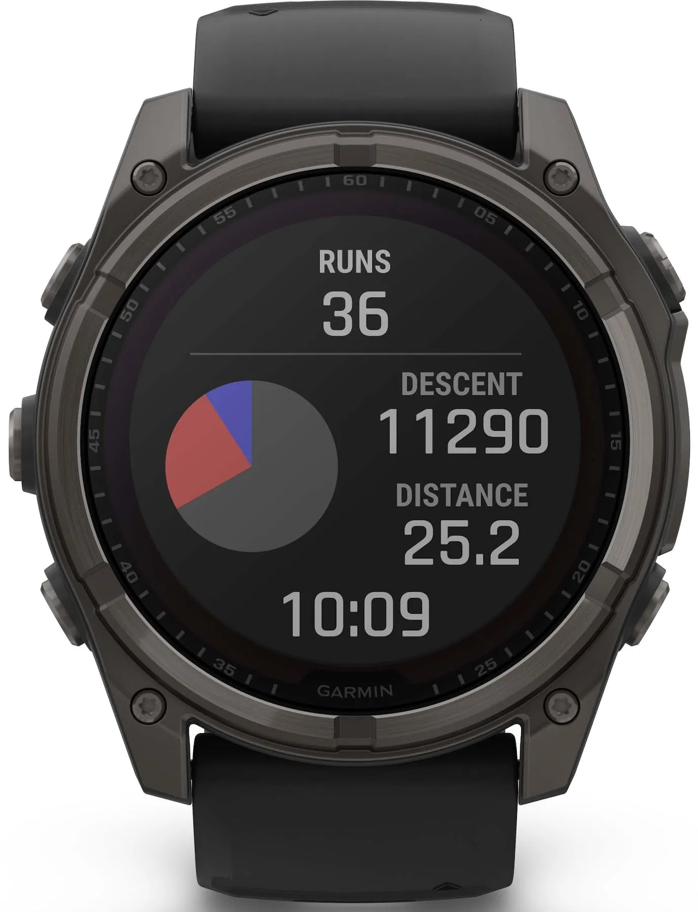 Garmin Fenix 8 51mm Sapphire Solar Carbon Grey DLC Titanium Black Pebble Grey Silicone Watch sold by C.W. Sellors product image thumbnail 4