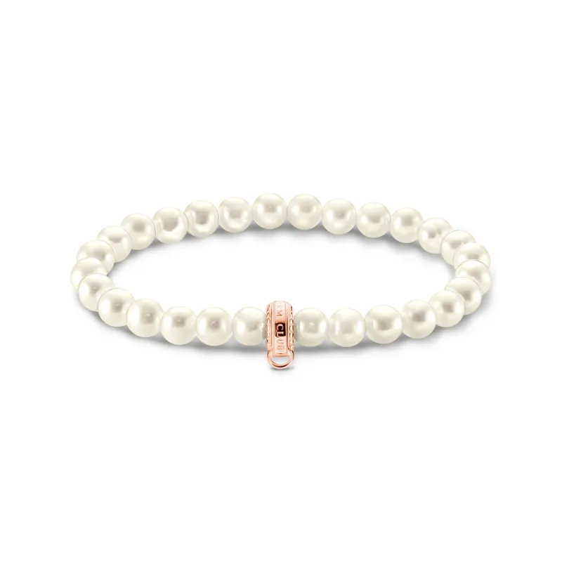 Thomas Sabo Rose Gold Sterling Silver Pearl Bracelet D sold by C.W. Sellors