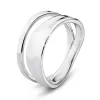 Georg Jensen Marcia Sterling Silver Ring D sold by C.W. Sellors