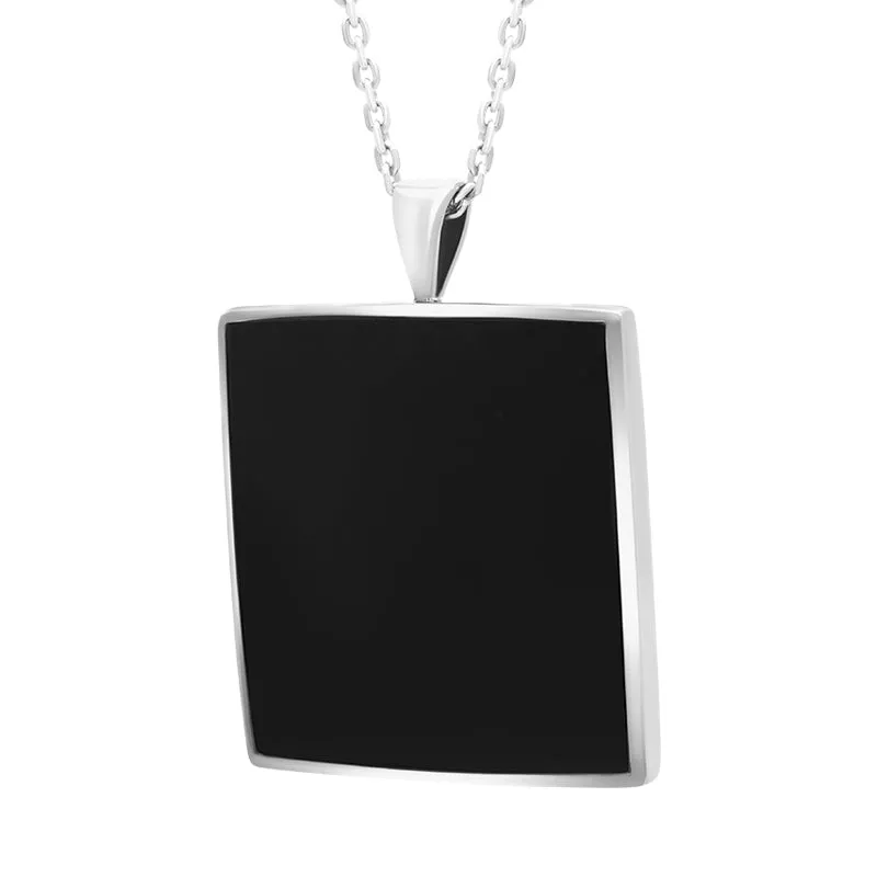 Sterling Silver Whitby Jet Square Necklace sold by C.W. Sellors product image thumbnail 2