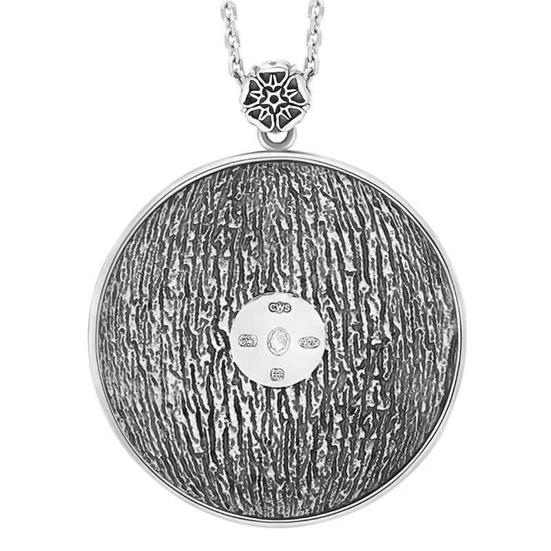 Sterling Silver King's Coronation Hallmark Round Emblem Necklace D sold by C.W. Sellors product image thumbnail 2