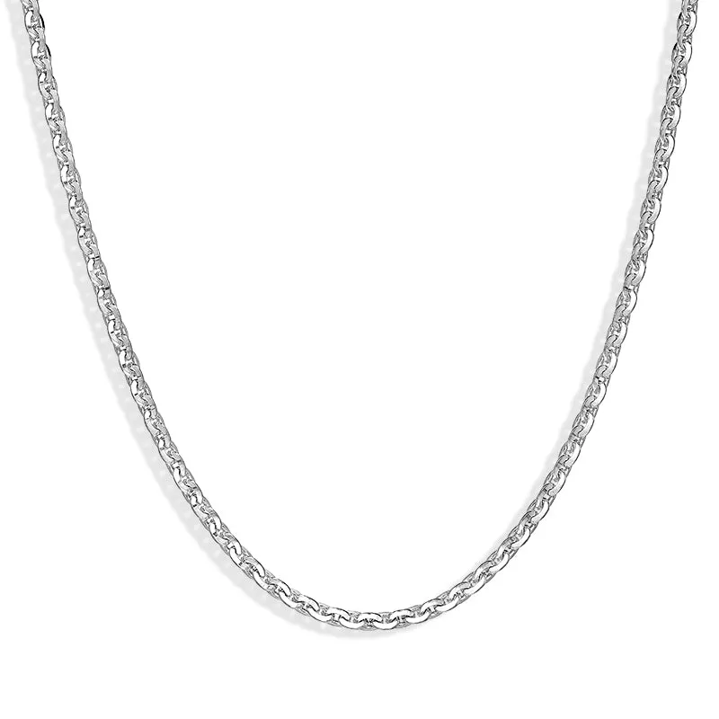 Sterling Silver 22 Inch Large Filed Belcher Chain sold by C.W. Sellors