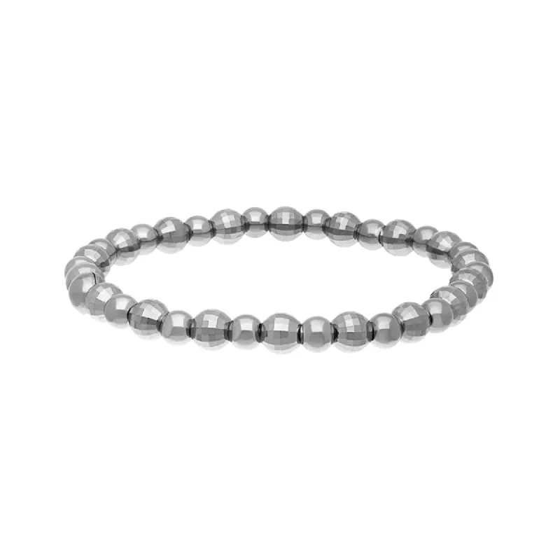 Sterling Silver Mirrored Bead Bracelet sold by C.W. Sellors