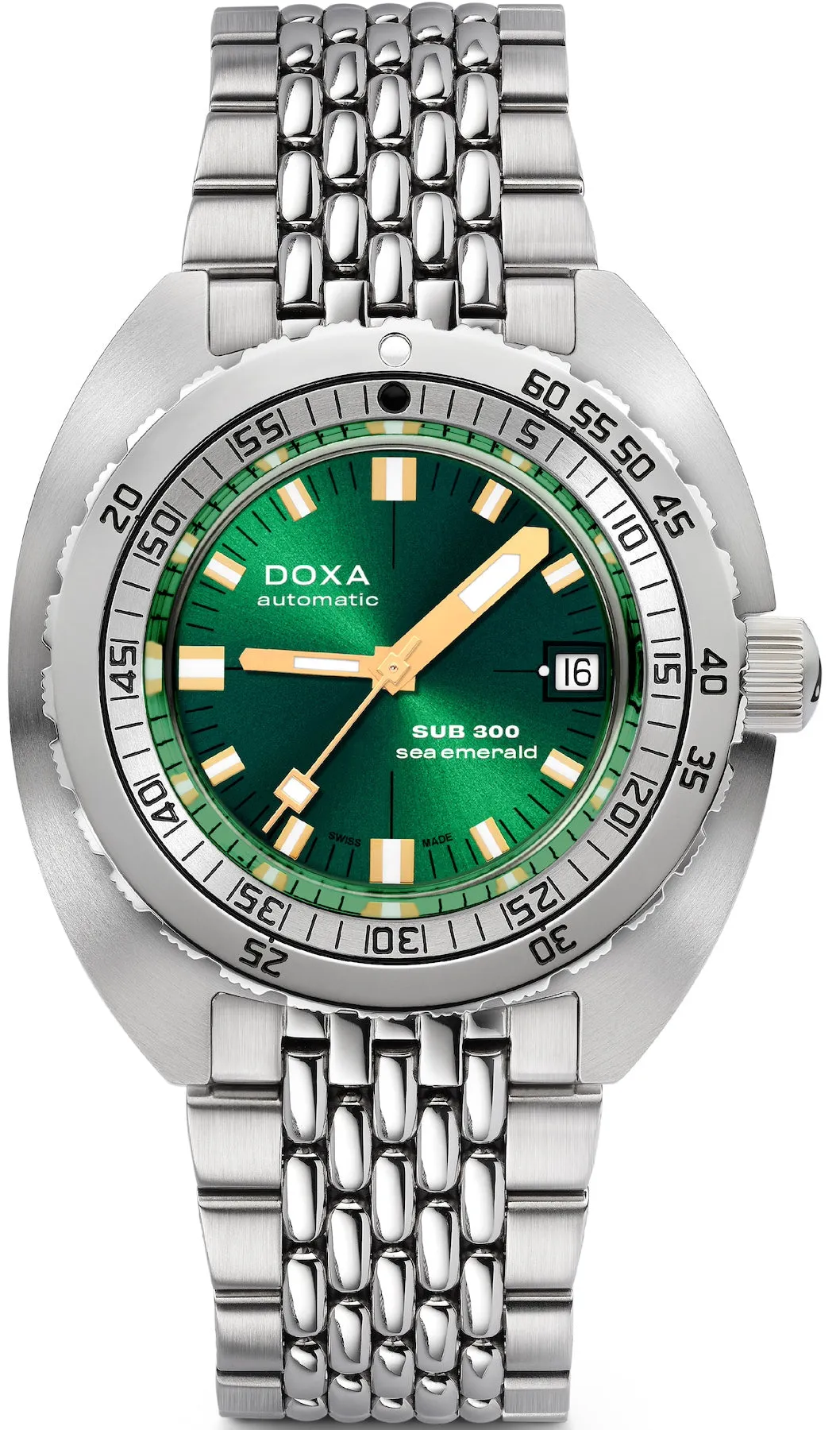 Doxa SUB 300 Sea Emerald Bracelet Watch sold by C.W. Sellors